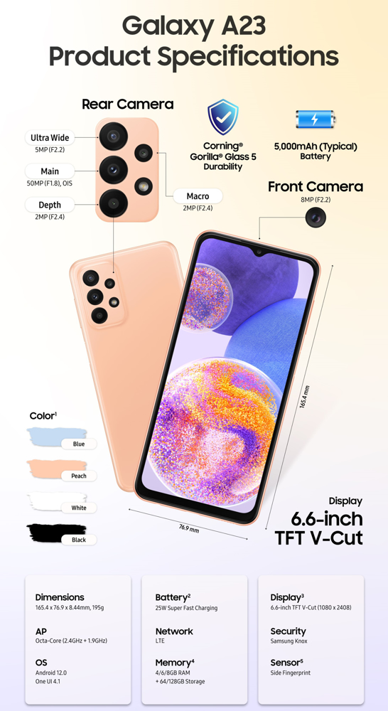بررسی تخصصی گوشی موبایل سامسونگ مدل Galaxy A23 دو سیم کارت